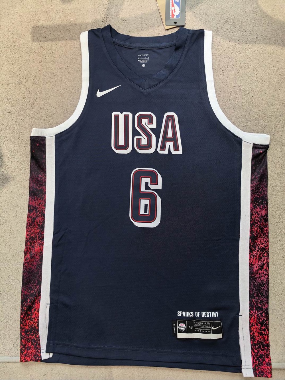 NEW LeBron James Nike USA Basketball Swingman Player Jersey Paris Olympics Team